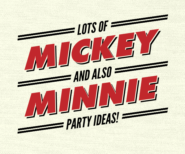 MICKEY AND MINNIE PARTY IDEAS
