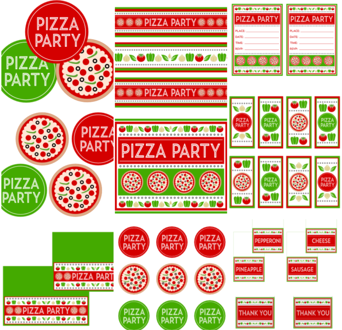 Pizza Party Printables and more!