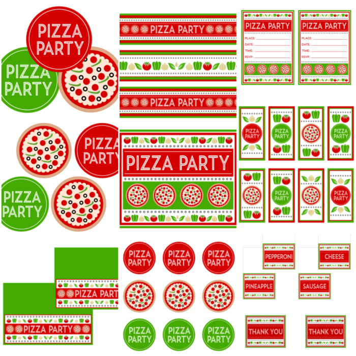 Pizza Party Printables and more!