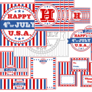4th of July Party Printable Set
