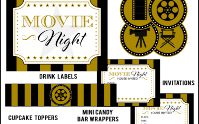 Hollywood Movie Night Printable Set