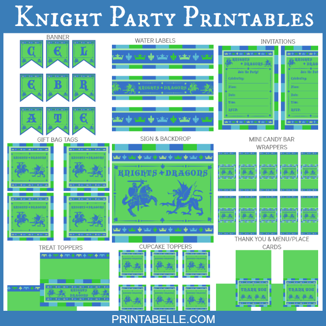 Knight Party Printables