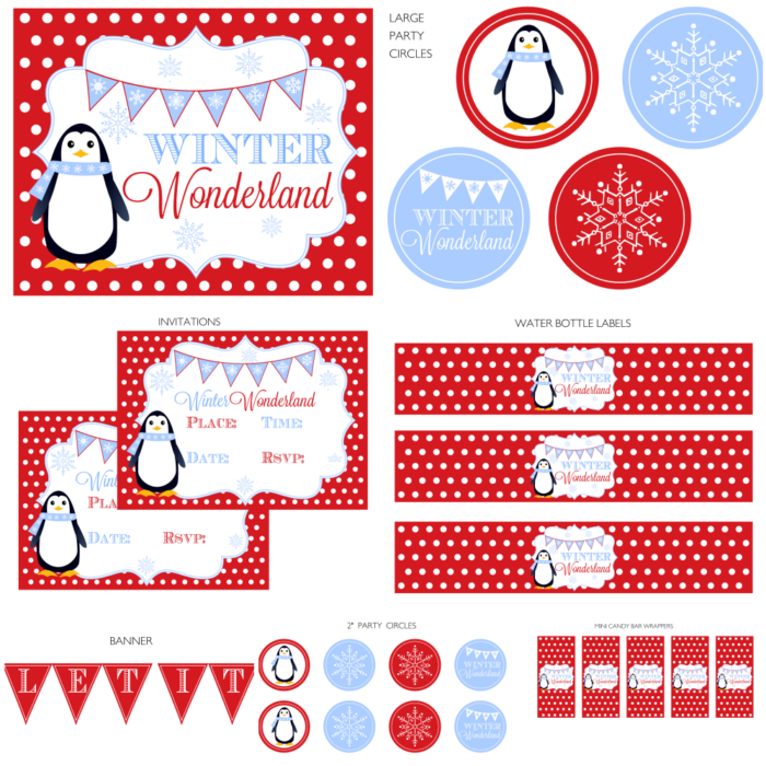 Winter Wonderland Printable Set