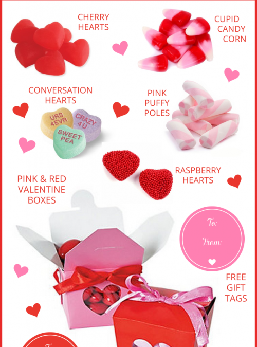 Valentine’s Candy Gift, plus Free Gift Tags