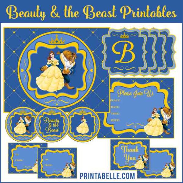 Beauty & the Beast Printables