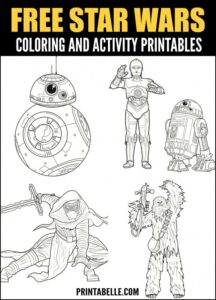 Free Printable Star Wars Activity Pages | Printabelle