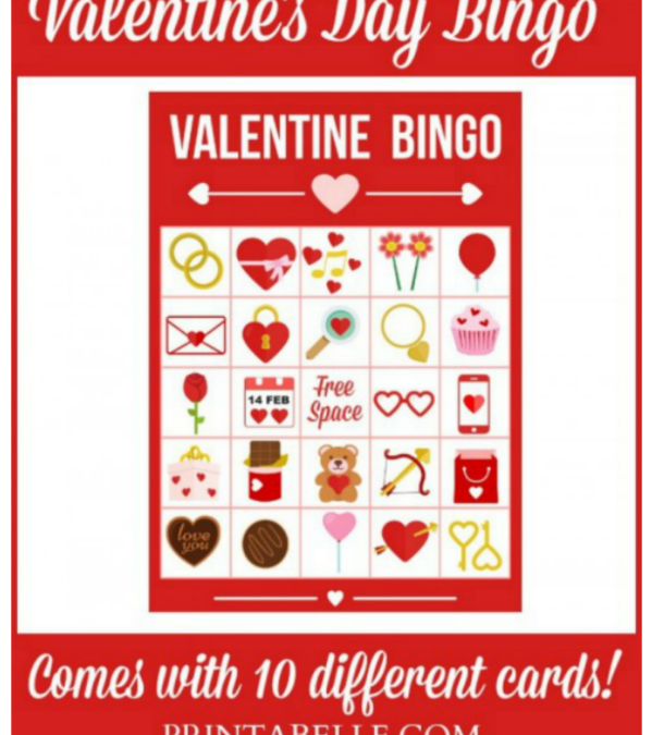 Printable Valentine’s Day Bingo Game