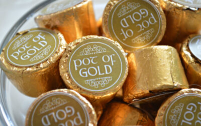 Free St. Patrick’s Day “Pot of Gold”Rolo and Kiss Labels