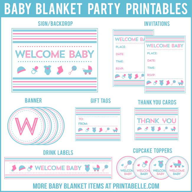 Baby Blanket Shower Printables