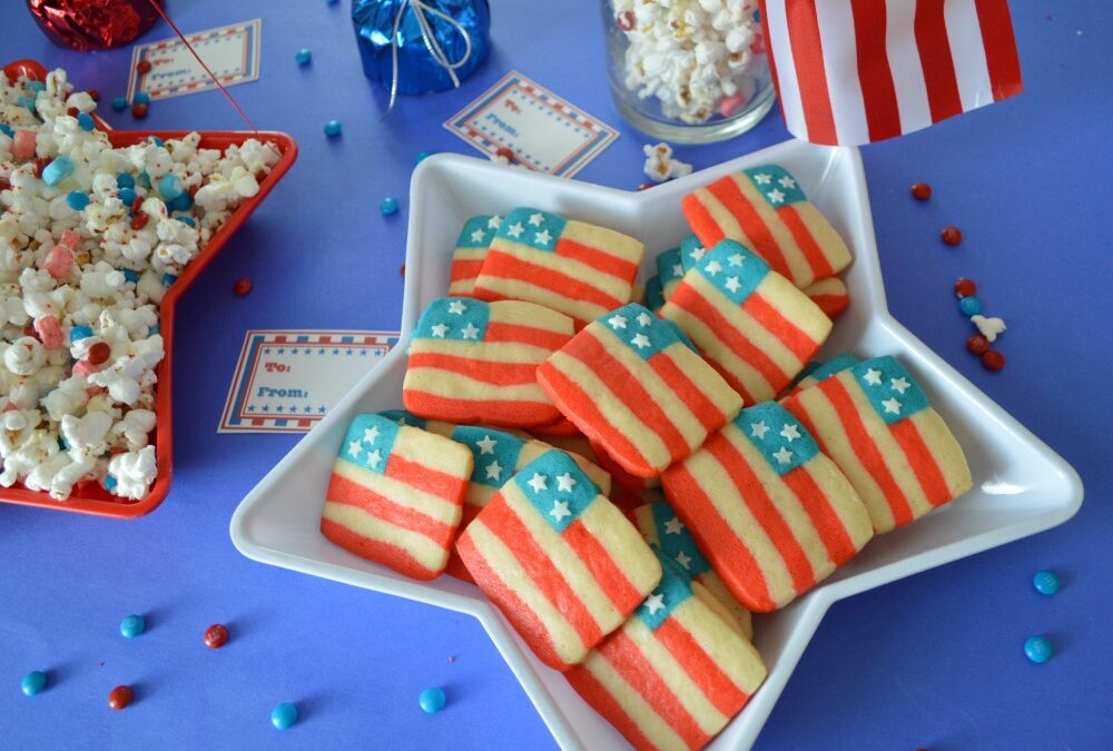 4th of July Flag Cookies