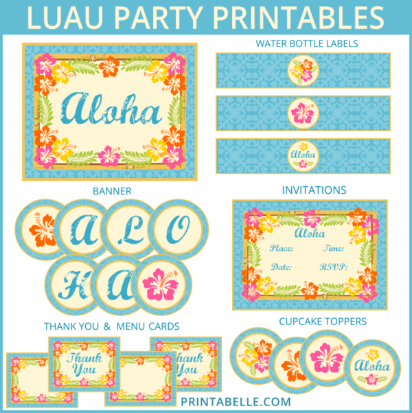 Luau Party Printables and more!
