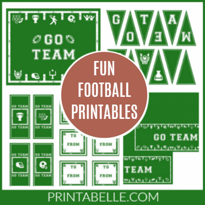 Football Party Printables (Great for Tailgating!)