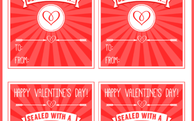 Free Printable Kiss Valentines