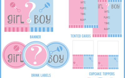 Gender Reveal Baby Shower Question Printables