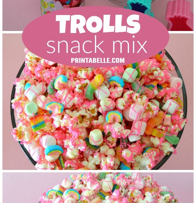 Poppy’s Pink Trolls Party Snack Mix