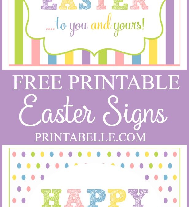 Free Easter Signs Printables