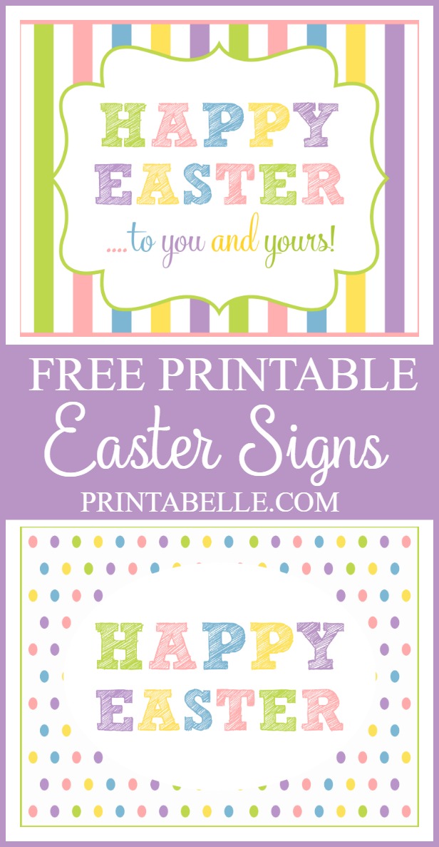 Free Easter Signs Printables