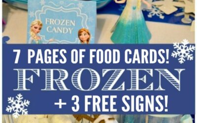Frozen Party Food Cards