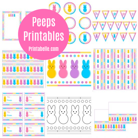 Peeps Party Printables for Easter