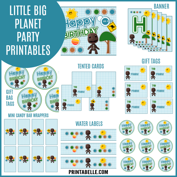 Little Big Planet Party Printables