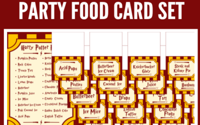 Harry Potter Printable Party Food Cards