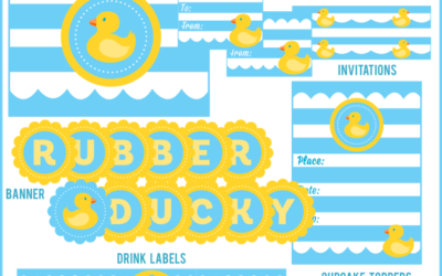 Rubber Ducky Party Printables
