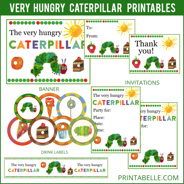 Very Hungry Caterpillar Party Printables