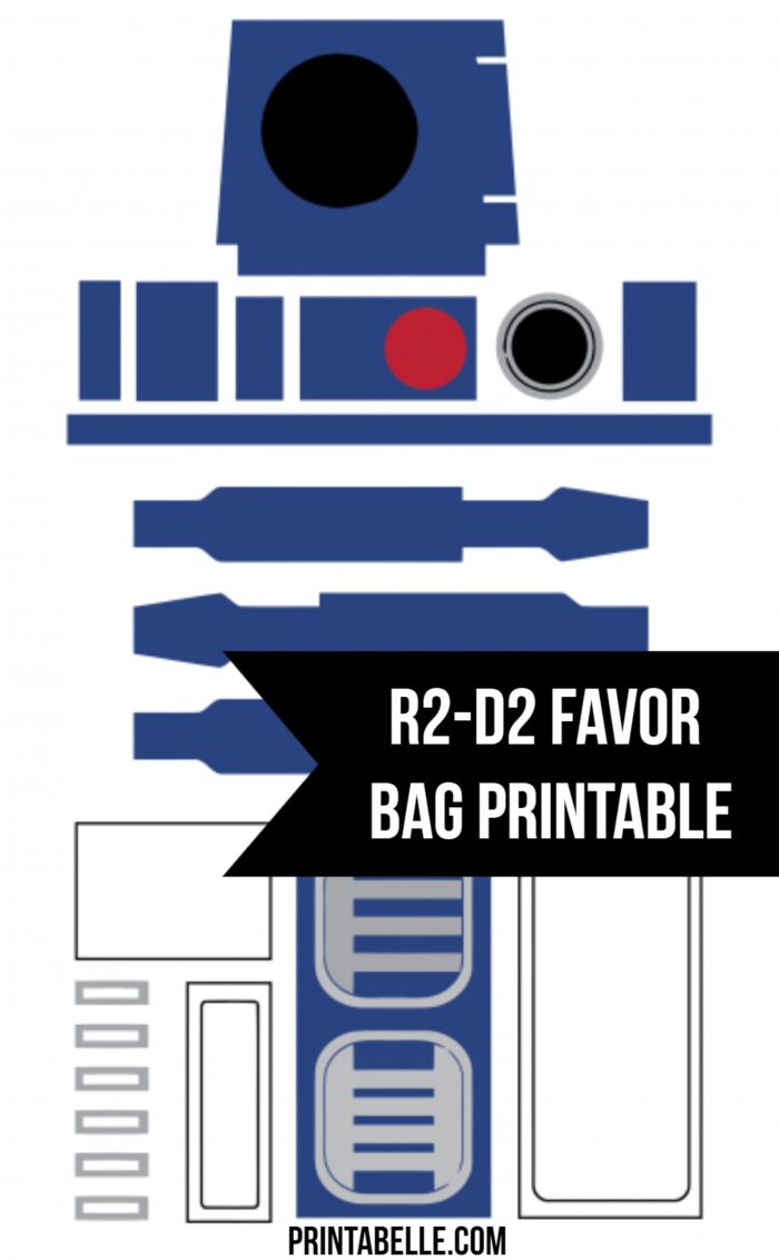 Star Wars R2-D2 Favor Bag Printable