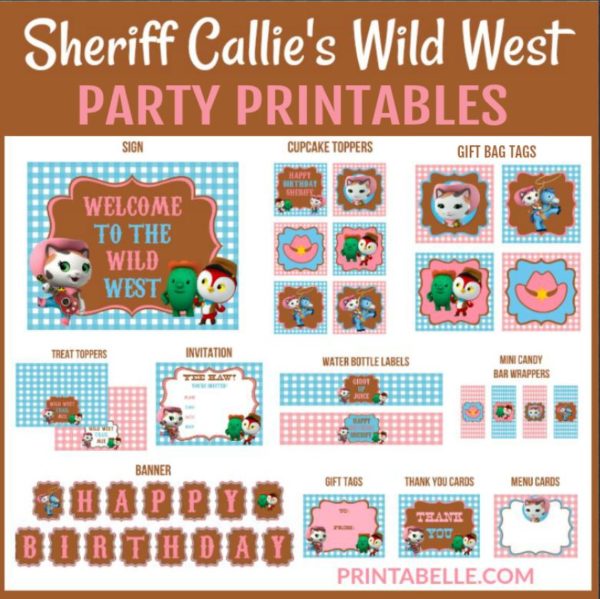 Sheriff Callie’s Wild West Party Printables