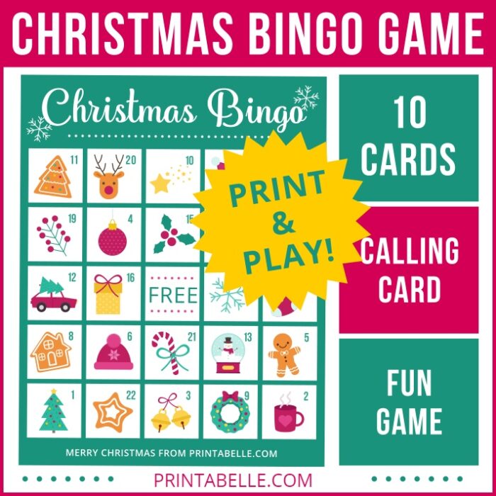 Christmas Bingo Printable Game