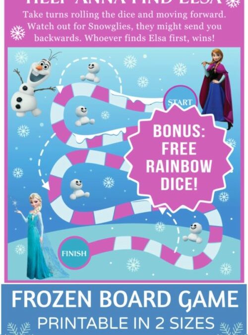 Frozen Board Game (with free dice)