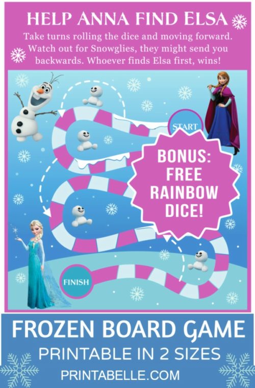 Frozen Board Game (with free dice)