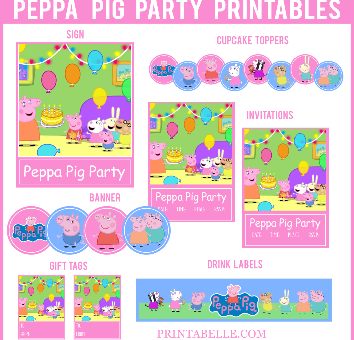Peppa Pig Party Printable Items