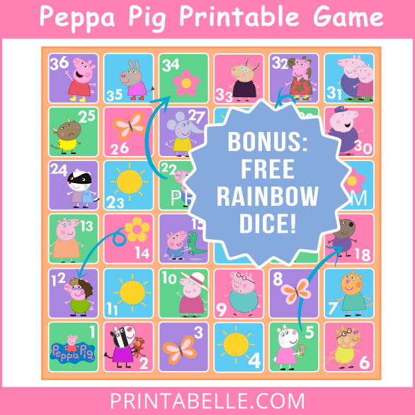 Peppa Pig Board Game Printable