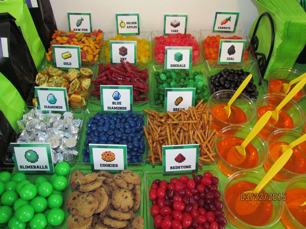Minecraft Party Foods