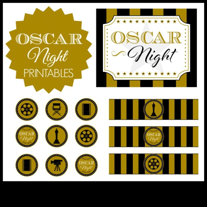 Oscar Movie Night Party Printable Set