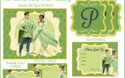 Princess & the Frog Printable Party Items