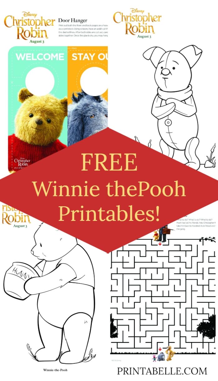 Free Winnie the Pooh Coloring Pages + more