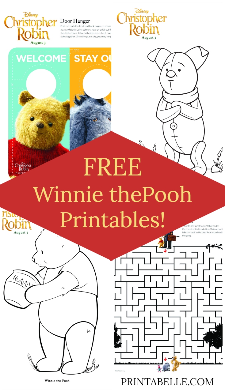 FREE Winnie the Pooh Coloring & Activities