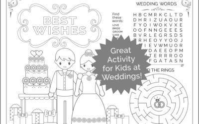 Kids Activity Placemat for Weddings