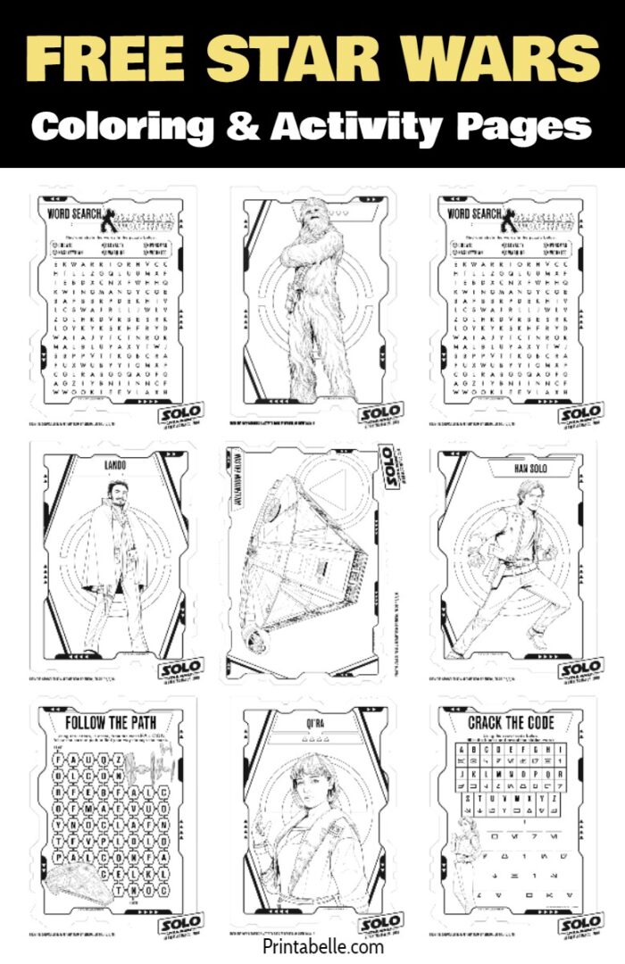 Star Wars Solo Coloring & Activity Pages