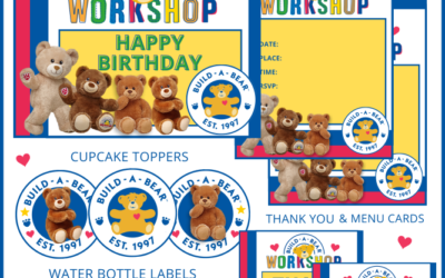 Build a Bear Printable Invitations and Party Items