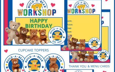 Build a Bear Printable Invitations and Party Items