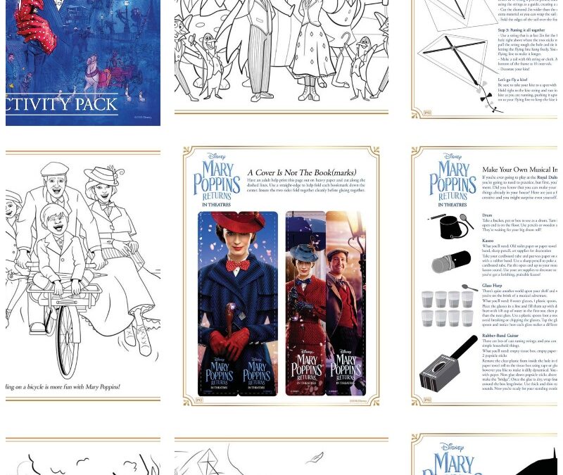 FREE Mary Poppins Printable Activities
