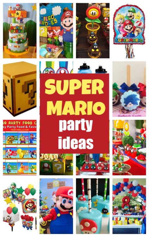 Best Super Mario Birthday Party Ideas & Supplies | Printabelle