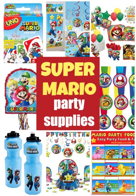 Super Mario Birthday Party Supplies | Printabelle