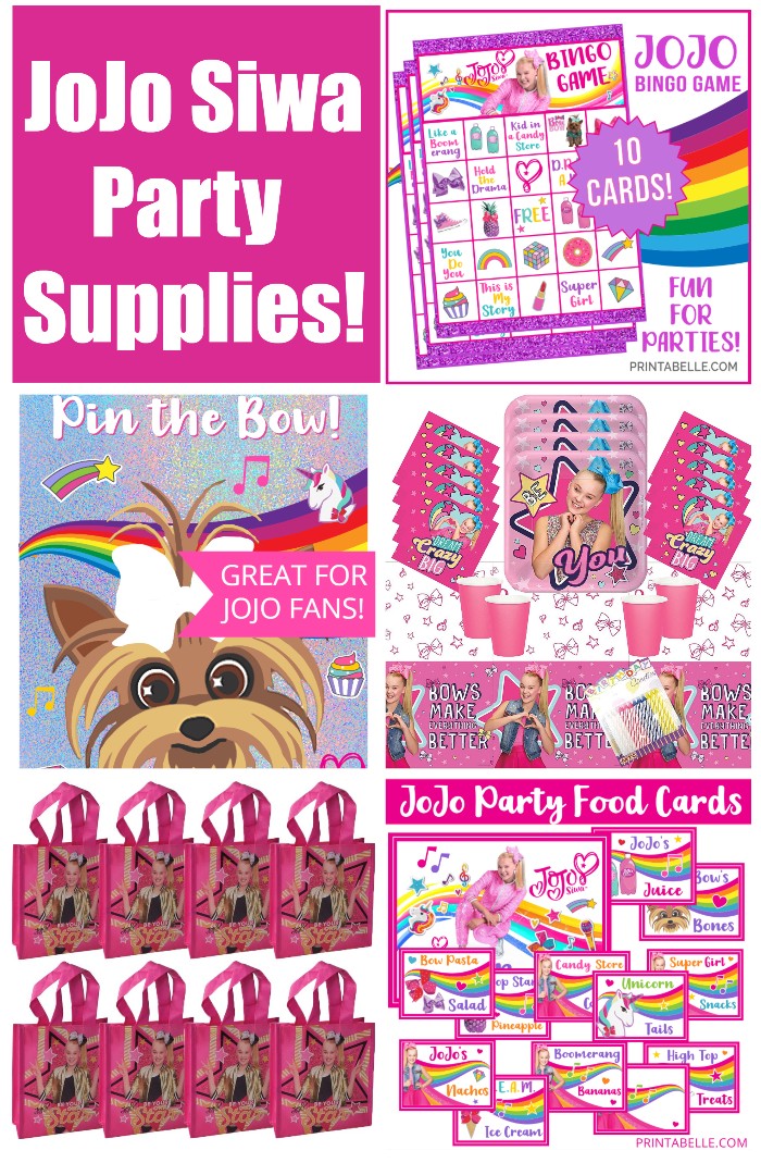 JoJo Siwa Party Supplies for Birthday Parties