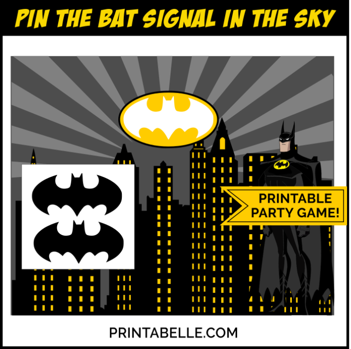 Batman Printable Game - Pin the Bat!