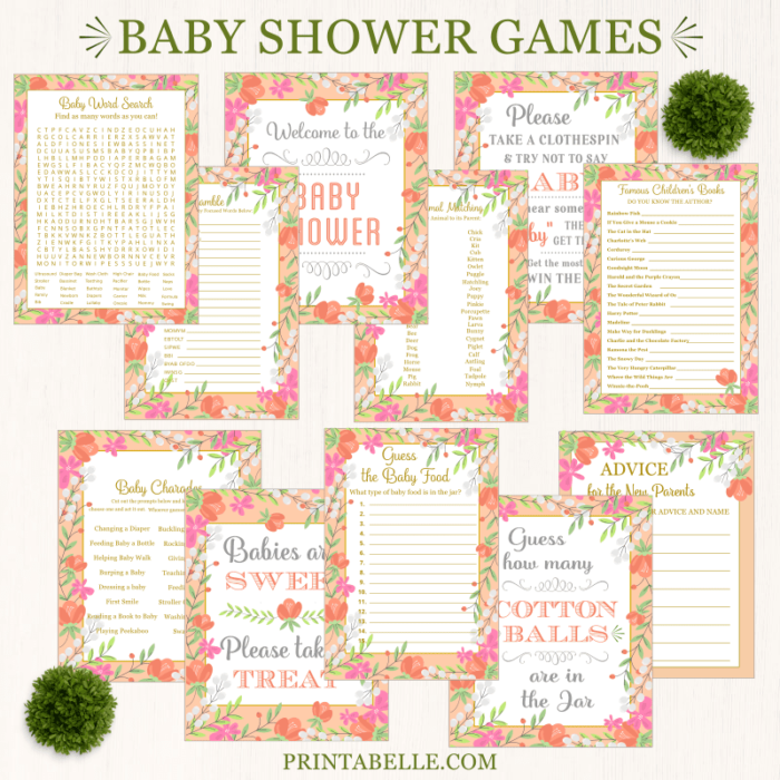 Deluxe Baby Shower Games Printable Pack