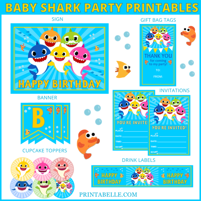 Baby Shark Party Printables